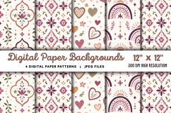 Digital Paper Backgrounds JPG Product Image 1