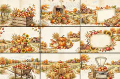 Pumpkin & Harvest Journal Kit Digital Paper| Junk Journal Product Image 10
