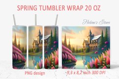 Spring bird tumbler wrap | Tumbler sublimation 20 oz Product Image 20