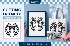 Angel Wings SVG - Heavenly Wings Cut File Product Image 2