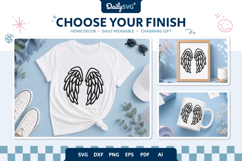Angel Wings SVG - Heavenly Wings Cut File Product Image 3