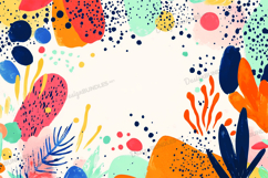 Abstract leaves and shapes background Product Image 1