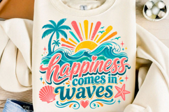 Happiness Comes in Waves PNG Product Image 1