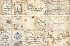 Paris Journal Junk Journal Digital Kit| Junk Journal Product Image 9