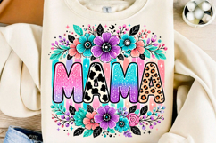 Floral Leopard Mama PNG Product Image 1