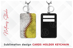 2 Baseball Softball Patterns - Cards Holder Keychain Product Image 3