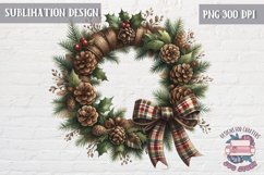 Rustic Christmas PNG Sublimation Wooden Cozy clipart Product Image 1