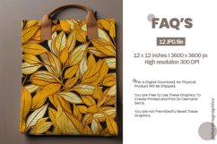 Gold Autumn Seamless Leaves Digital Papers, Leaves Pattern Product Image 2