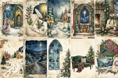 Winter Night Junk Journal Digital Paper| Junk Journal Product Image 11