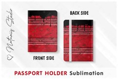 Oil Drum pattern - Passport Holder sublimation. Product Image 3