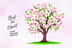 Floral tree clipart sublimation png Product Image 1