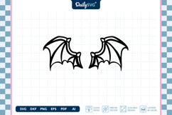 Demon Wing SVG - Devil Wings Cut File Product Image 1