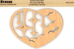 8 Decorative Hearts for Wall SVG Bundle / Wood Wall Hanging Product Image 4