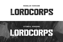 Lordcorps - Stylish Military Sans Font Product Image 9