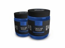 Medium Twist Jar Packaging 3D Mockup Template Bundle Product Image 10