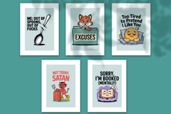 25 Sarcastic T-Shirts SVG Sublimation Bundle - Witty &amp; Humor Product Image 7