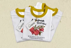 Farm Fresh Market's Vintage Fruit Tee Sublimation Design 09 Product Image 3