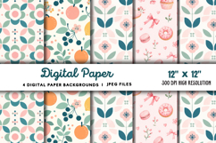 Digital Paper Backgrounds JPG Product Image 1