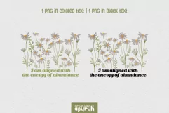 Floral "I AM" Affirmation Quotes T-Shirt Design 09 Product Image 2
