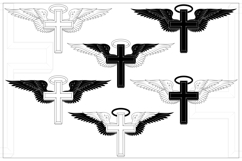 Winged Cross with Sacred Heart of Jesus Product Image 9