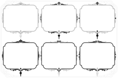 Vector design of a Victorian-style photo frame Product Image 9