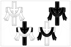 Christian Cross with Sacred Mantle Product Image 9