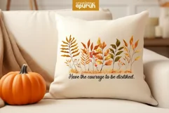 Autumn Floral Motivational Quotes Sublimation 09 Product Image 1