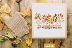 Autumn Floral Motivational Quotes Sublimation 09 Product Image 4