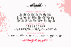 Abigail - Script Font with Swash Product Image 9