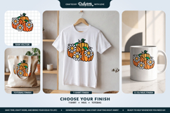 Pumpkin and Daisies SVG Product Image 2