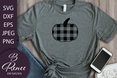 Plaid Pumpkin SVG | Fall SVG Product Image 1