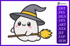 Festive Ghost Machine Embroidery Designs Product Image 1