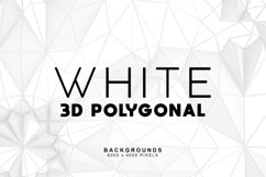 White 3D Polygonal Backgrounds Product Image 1