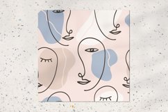 Abstract face one line drawing Product Image 2