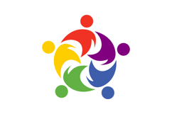 Colorful Teamwork Circle logo Product Image 1