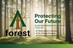 Letter A with Tree Logo Product Image 3