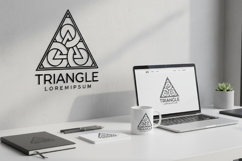 Abstract Geometric Triangle Logo Product Image 2