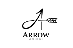 Letter A combined with an arrow Product Image 1