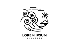 Disaster Logo with Coastal House Product Image 2