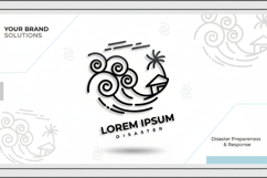 Disaster Logo with Coastal House Product Image 1