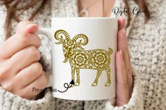 Goat, Chinese new year SVG / DXF / EPS / PNG files Product Image 6