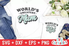 Mommy and Me SVG| World's Greatest Mom | Shirt Design Product Image 3
