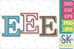 Greek Alphabet Epsilon SVG DXF EPS PNG JPG Product Image 1