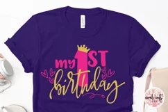 My First Birthday - Birthday SVG EPS DXF PNG Cutting File Product Image 3