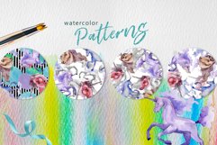 Unicorn Masterpiece Watercolor png Product Image 4