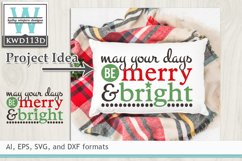 Christmas SVG - Merry &amp; Bright Product Image 1