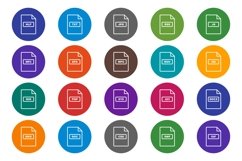 Set Of File Formats Icons Product Image 1