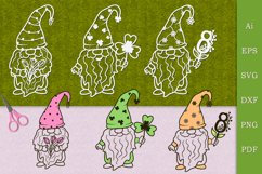 Spring gnomes. Cutting template Product Image 1