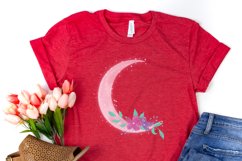 Floral Pink Moon Design for Sublimation Product Image 7
