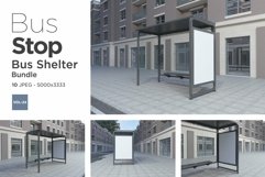 Bus Stop Bus Shelter Mockup Vol- 24 Product Image 1